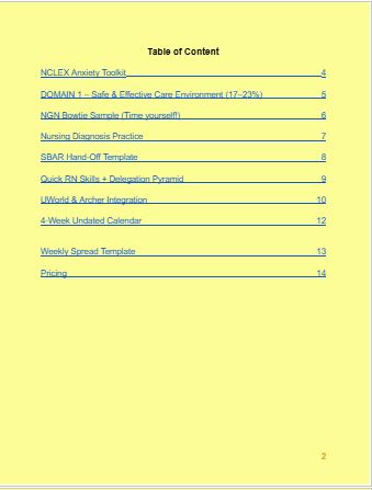 Crown & Velvet NCLEX-RN Teaser Planner 2025–2026 | Digital Fillable PDF